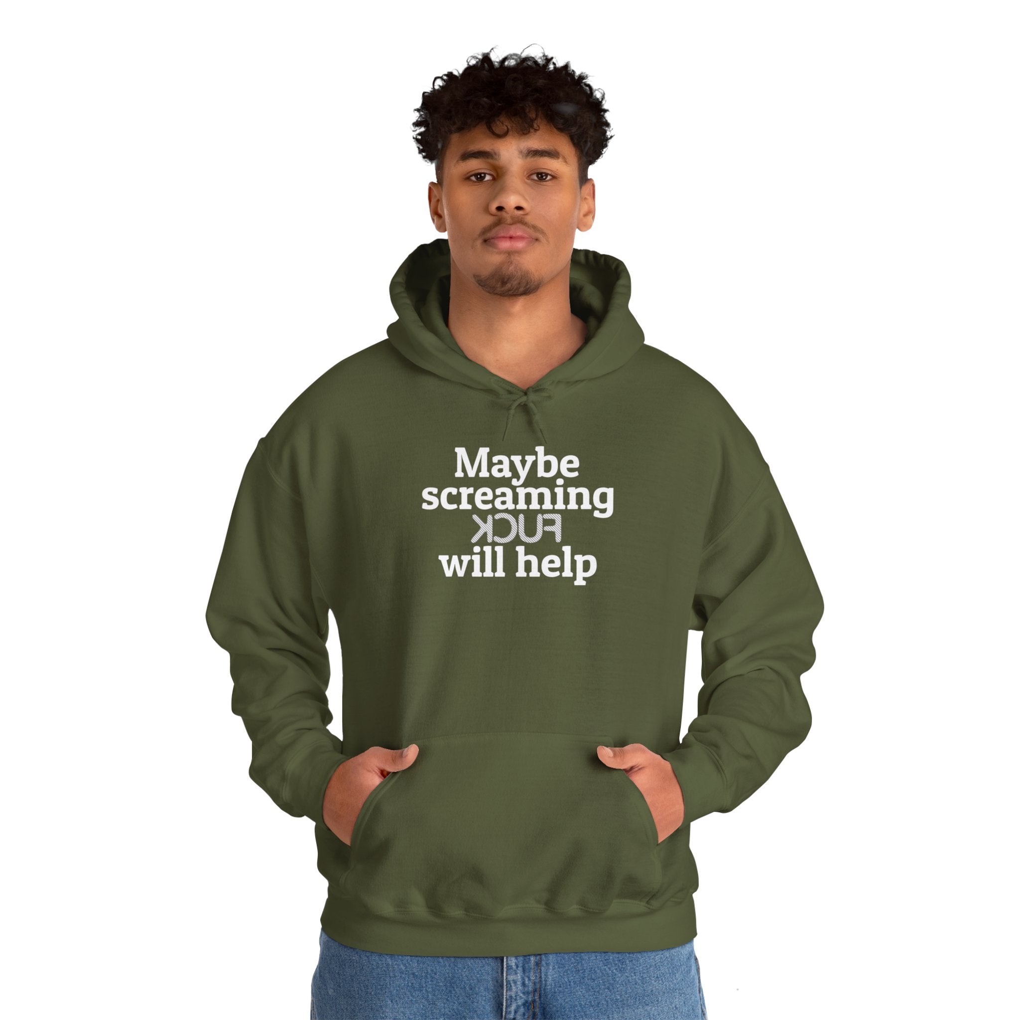 MAYBE SCREAMING KCUF WILL HELP Hoodie - Image 18