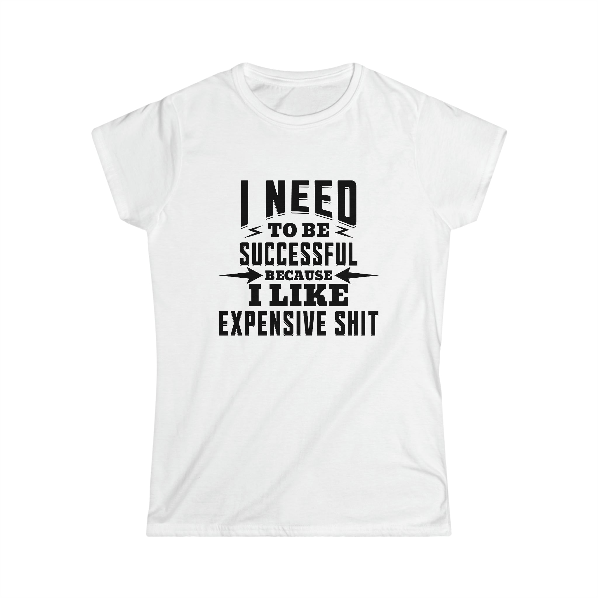 I like expensive shit Women's Softstyle Tee - Image 2