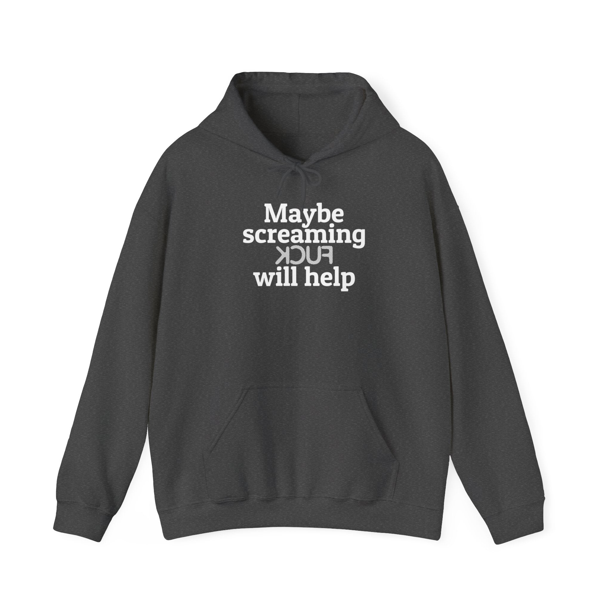 MAYBE SCREAMING KCUF WILL HELP Hoodie - Image 9