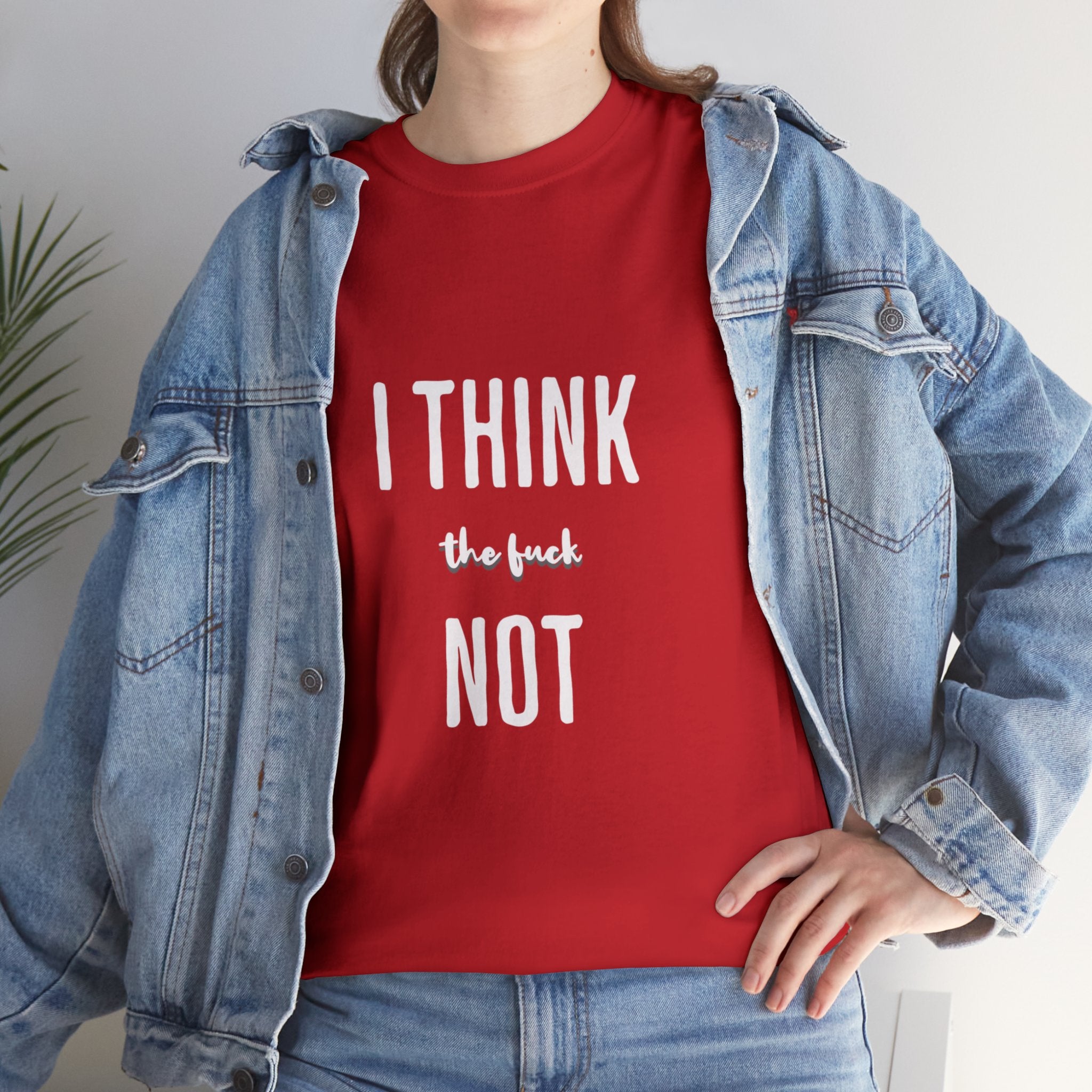 I THINK TF NOT Unisex Heavy Cotton Tee - Image 4