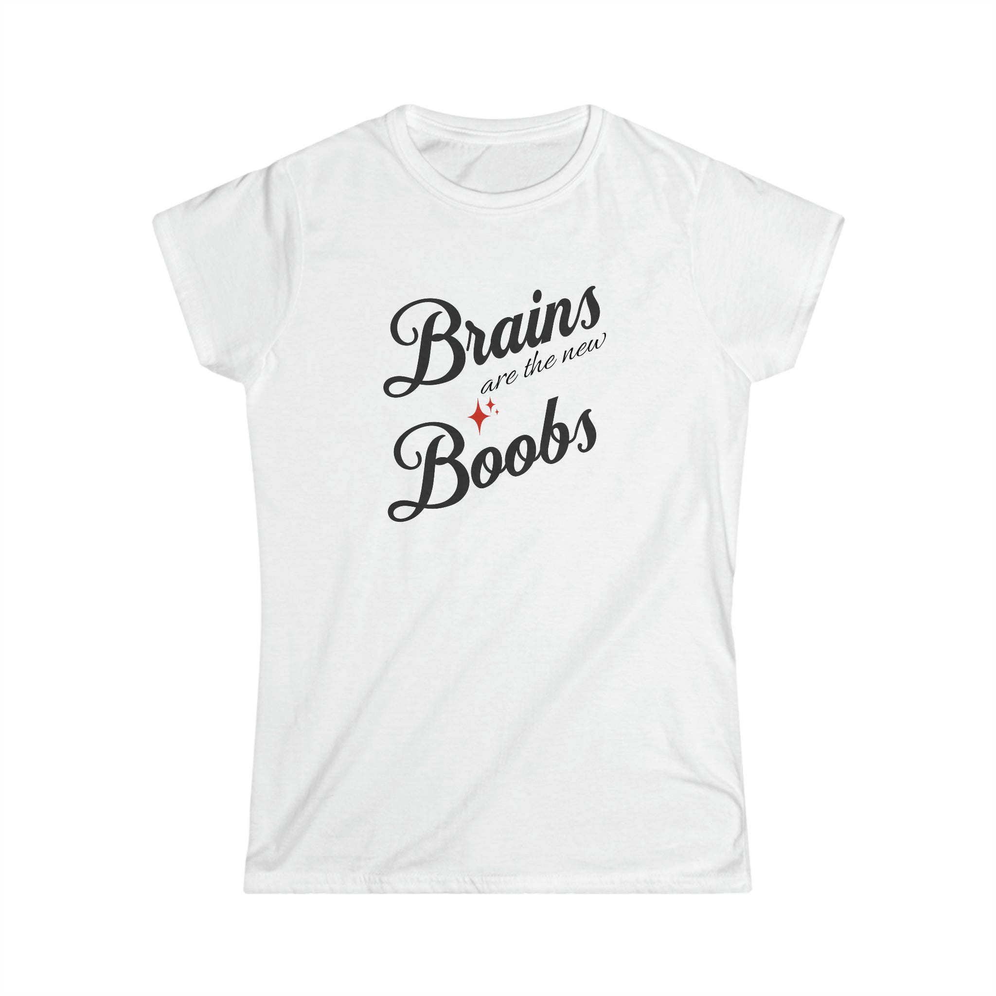 BRAINS & BOOBS Women's Softstyle Tee - Image 1