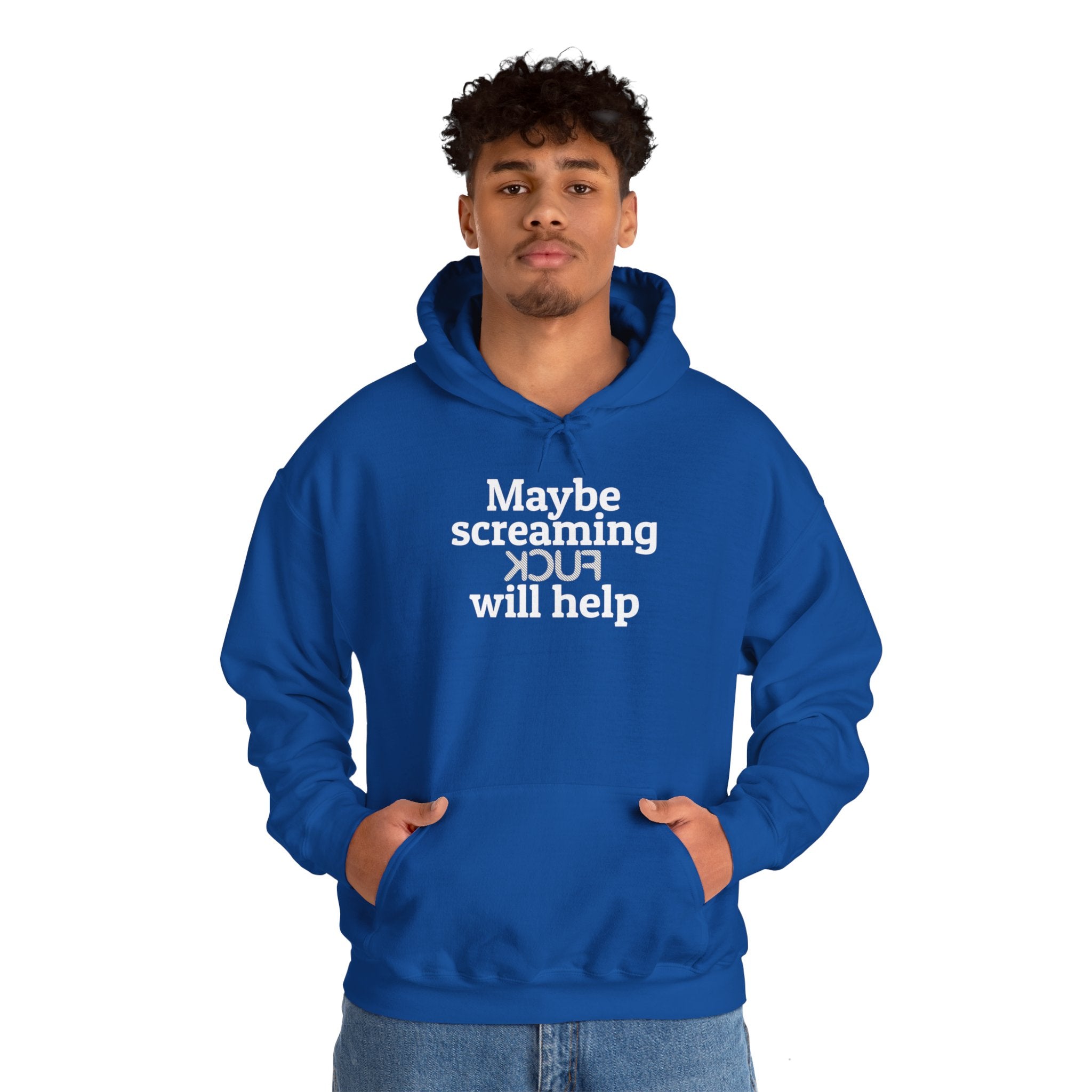 MAYBE SCREAMING KCUF WILL HELP Hoodie - Image 16