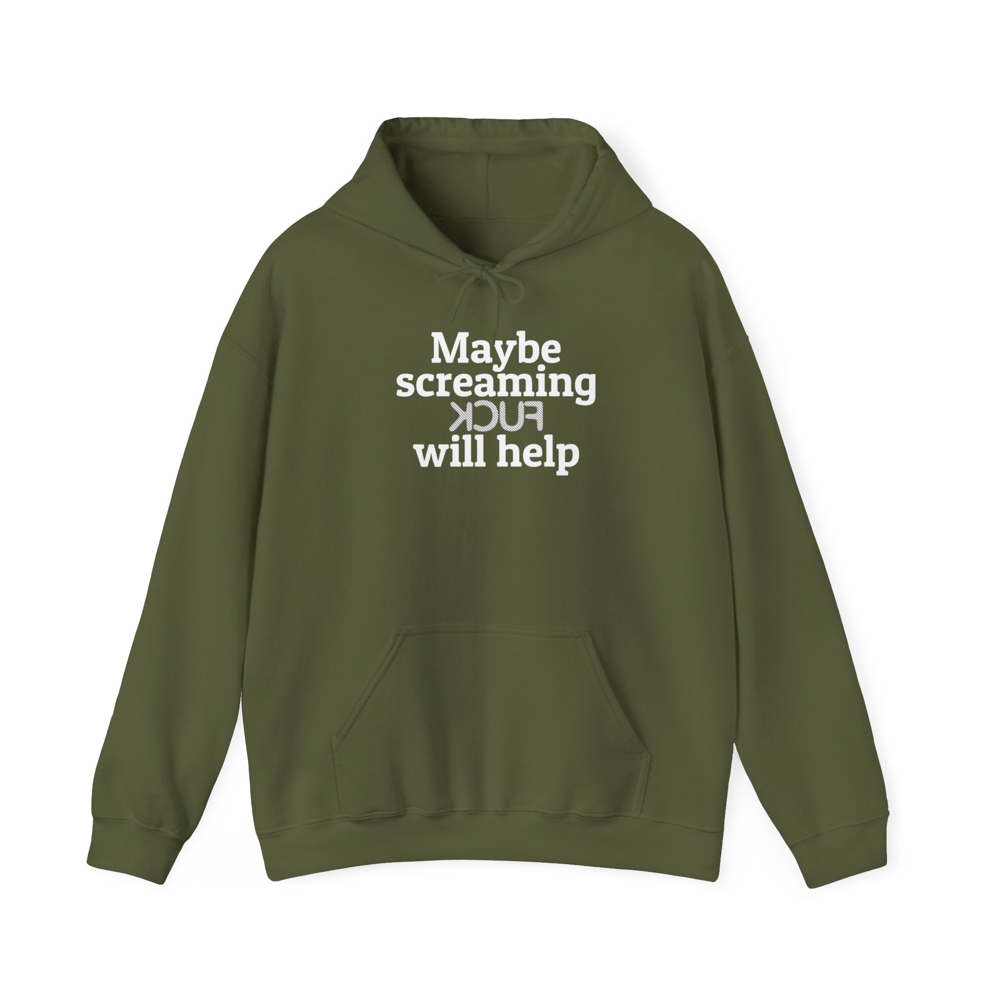 MAYBE SCREAMING KCUF WILL HELP Hoodie - Image 17