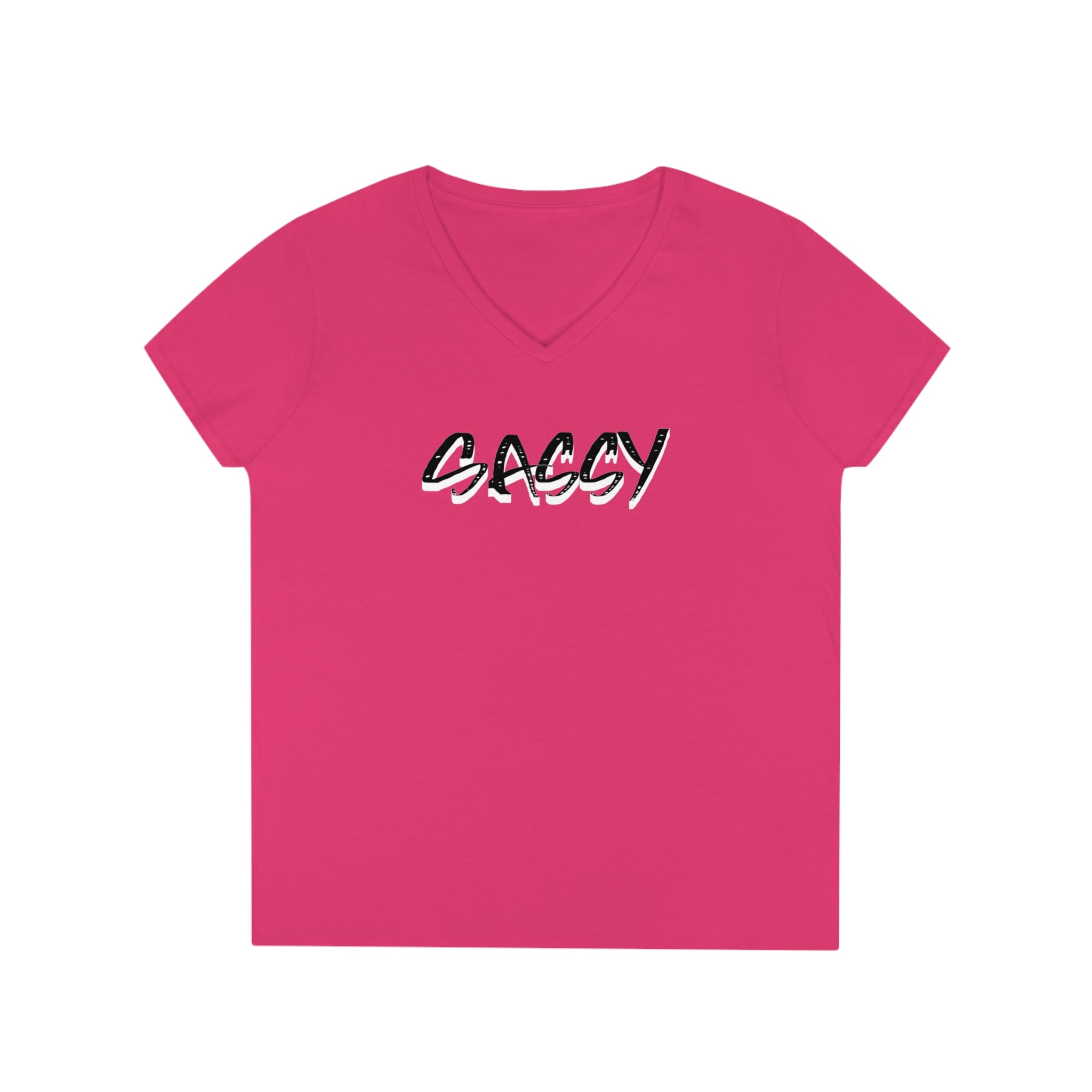 Sassy Ladies' V-Neck Tee - Image 4