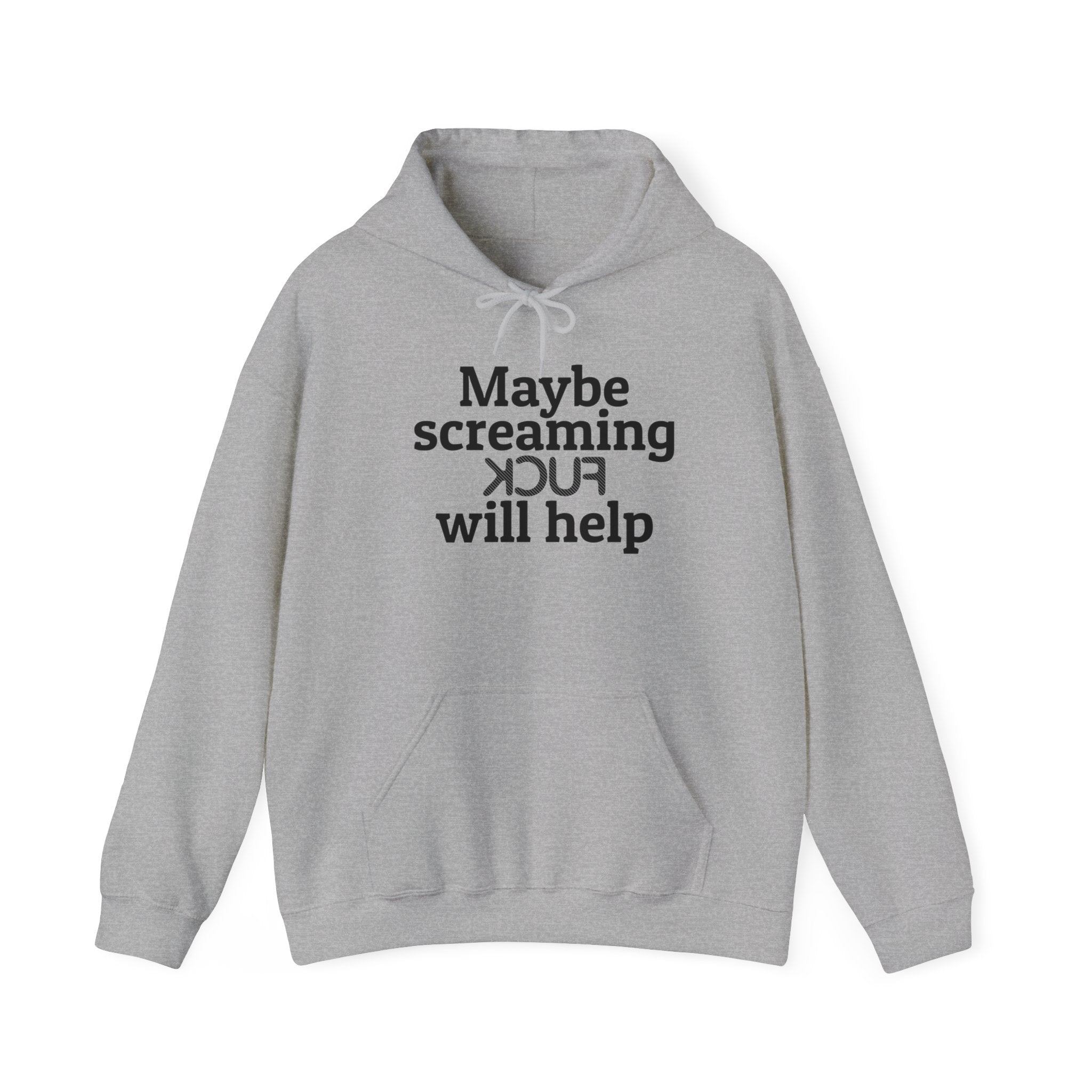 MAYBE SCREAMING KCUF WILL HELP Hoodie - Image 6